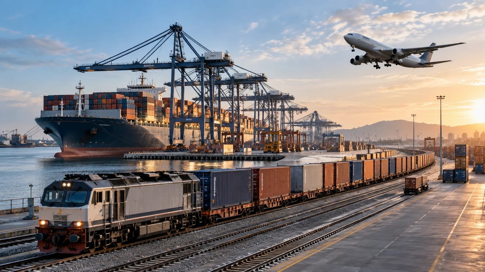 International container, rail and air freight planning from China